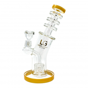 Loud Cloud - 10" Tremendous Trio Rim Neck W/ Matric Perc Water Pipe - [TE-131]